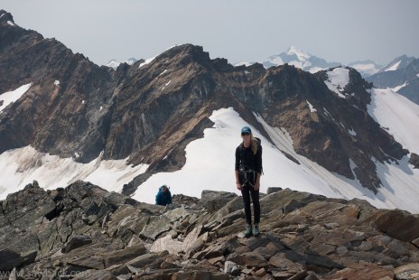 Bryn on the summit ridge
