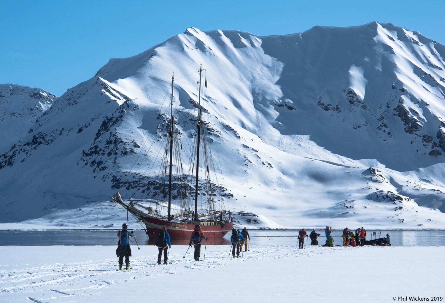 May 2019Svalbard has spectacular scenery, massive tumbling glaciers, and abundant wildlife. It also has innumerable, perfect ski peaks rising from the sea that make for some of the best skiing anywhere.